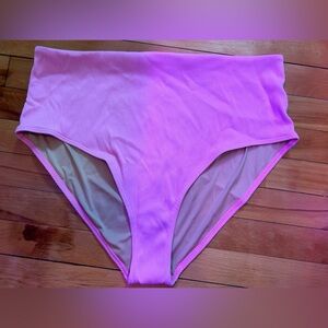 Old Navy pink ribbed swim bottom size 2xl